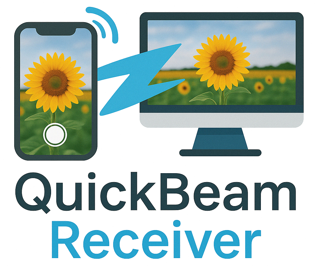 QuickBeam Logo - Fast Photo Transfer App