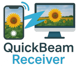 QuickBeam Logo - Fast Photo Transfer App